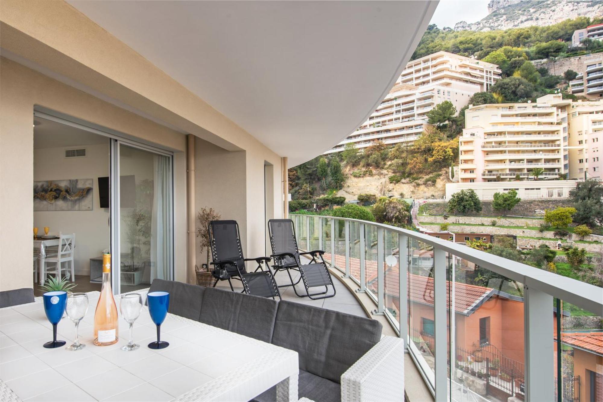 Grande Terrasse - Vue Mer - Parking - Bk Beausoleil Zewnętrze zdjęcie